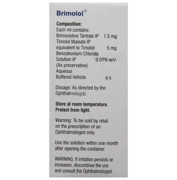 brimolol eye drops 5 ml